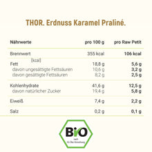 Lade das Bild in den Galerie-Viewer, THOR. Erdnuss Karamel Praliné. In Rohkostqualität.